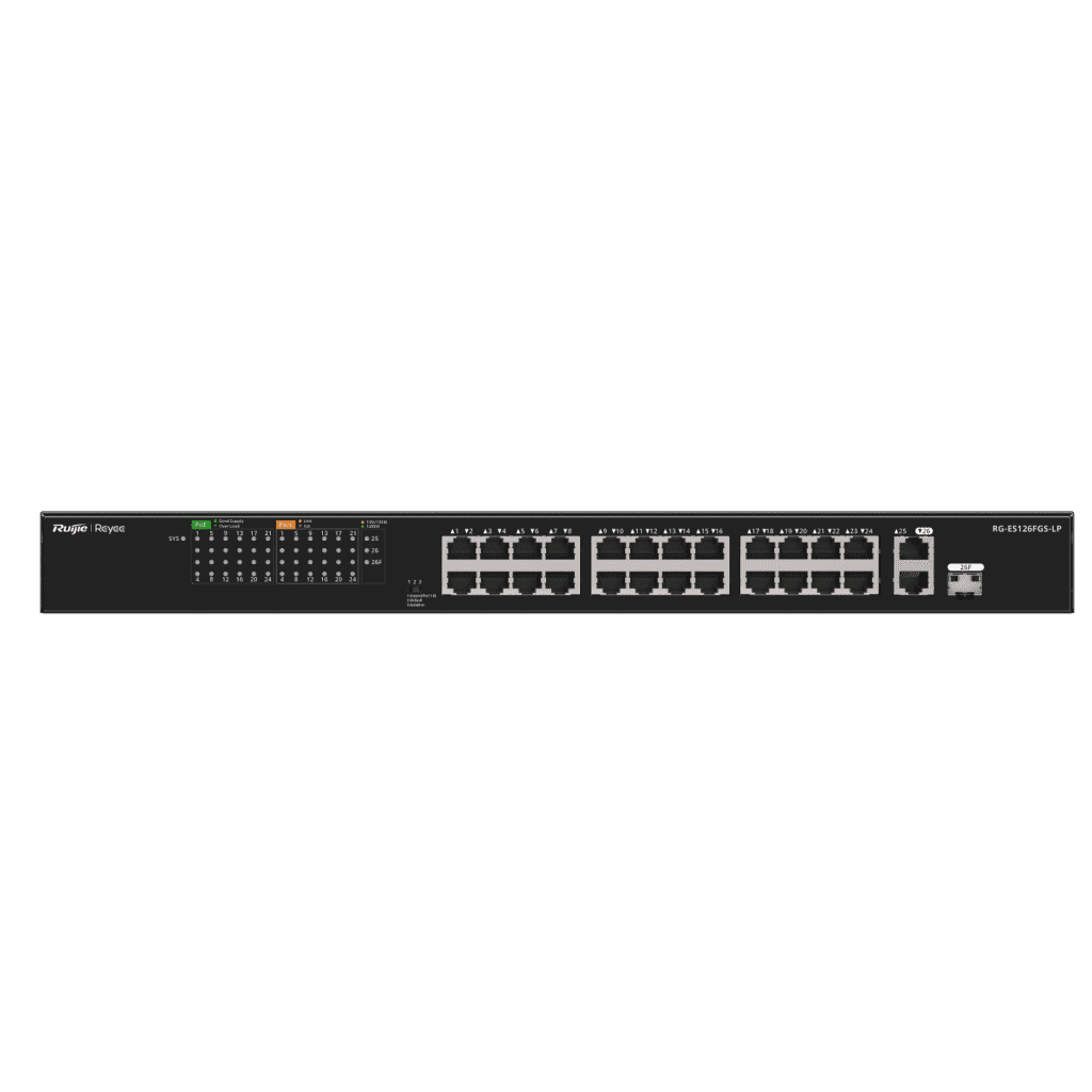 Ruijie Reyee RG‑ES126FGS‑LP,12‑port Unmanaged Ethernet switch