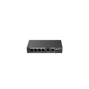 RG-ES206GS-P, 6-Port Gigabit Smart Cloud Managed PoE Switch top view