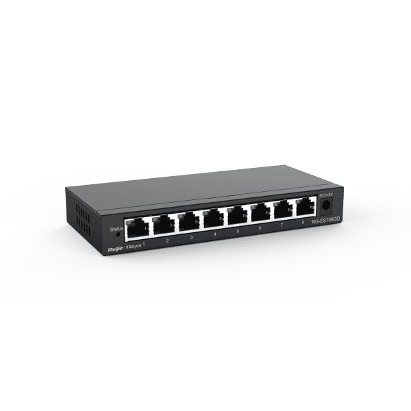 Ruijie Reyee RG-ES108GD, 8-port 10/100/1000Mbps Unmanaged Non-PoE Switch