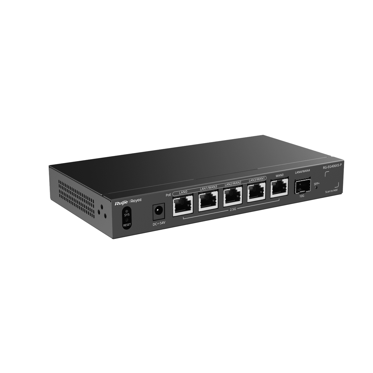 Ruijie Reyee RG-EG406XS-P, 5-Port (4 PoE/PoE+) 2.5G Cloud Managed Router, 1 x 10G Port - Image 4