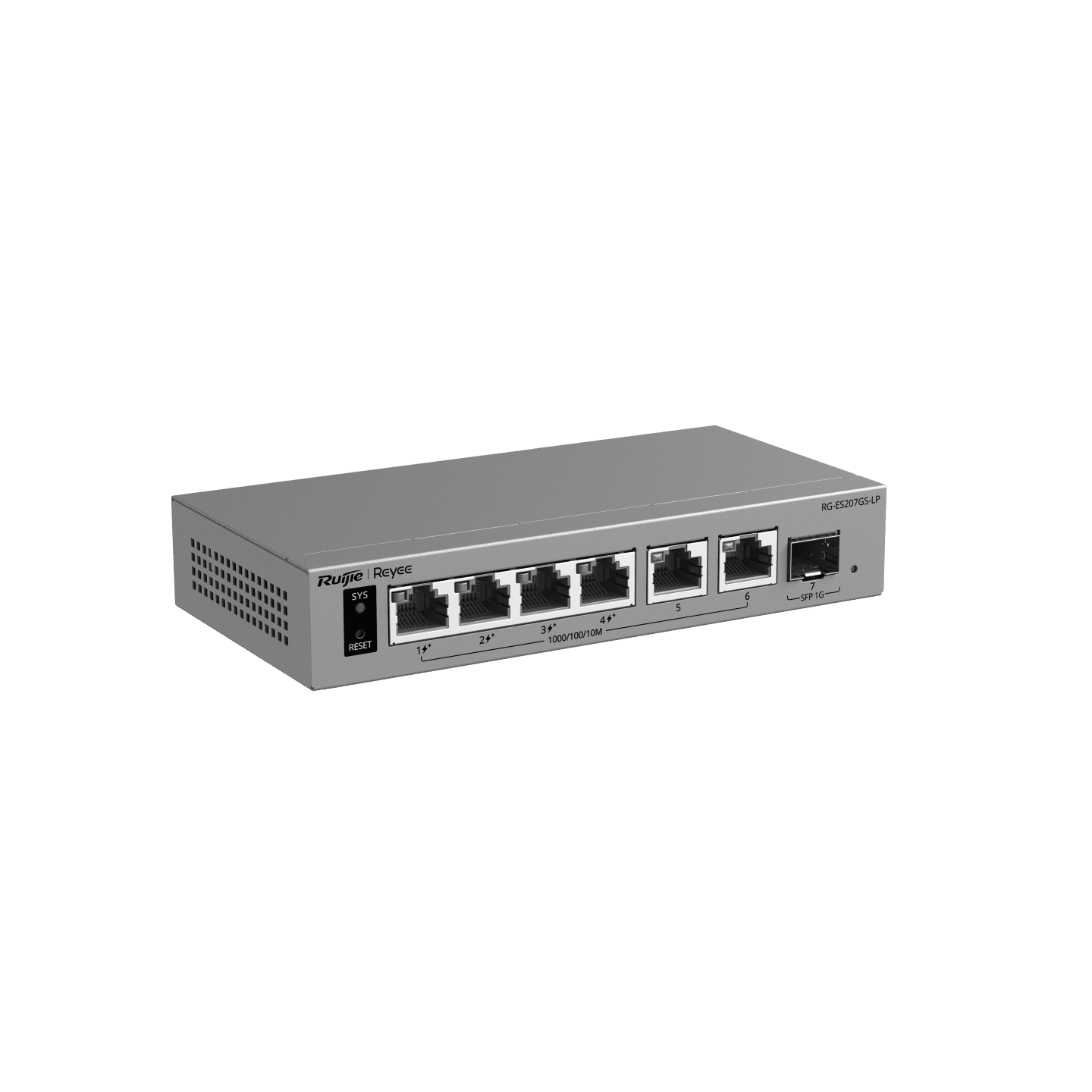 Ruijie Reyee RG-ES207GS-LP managed PoE switch product view 3