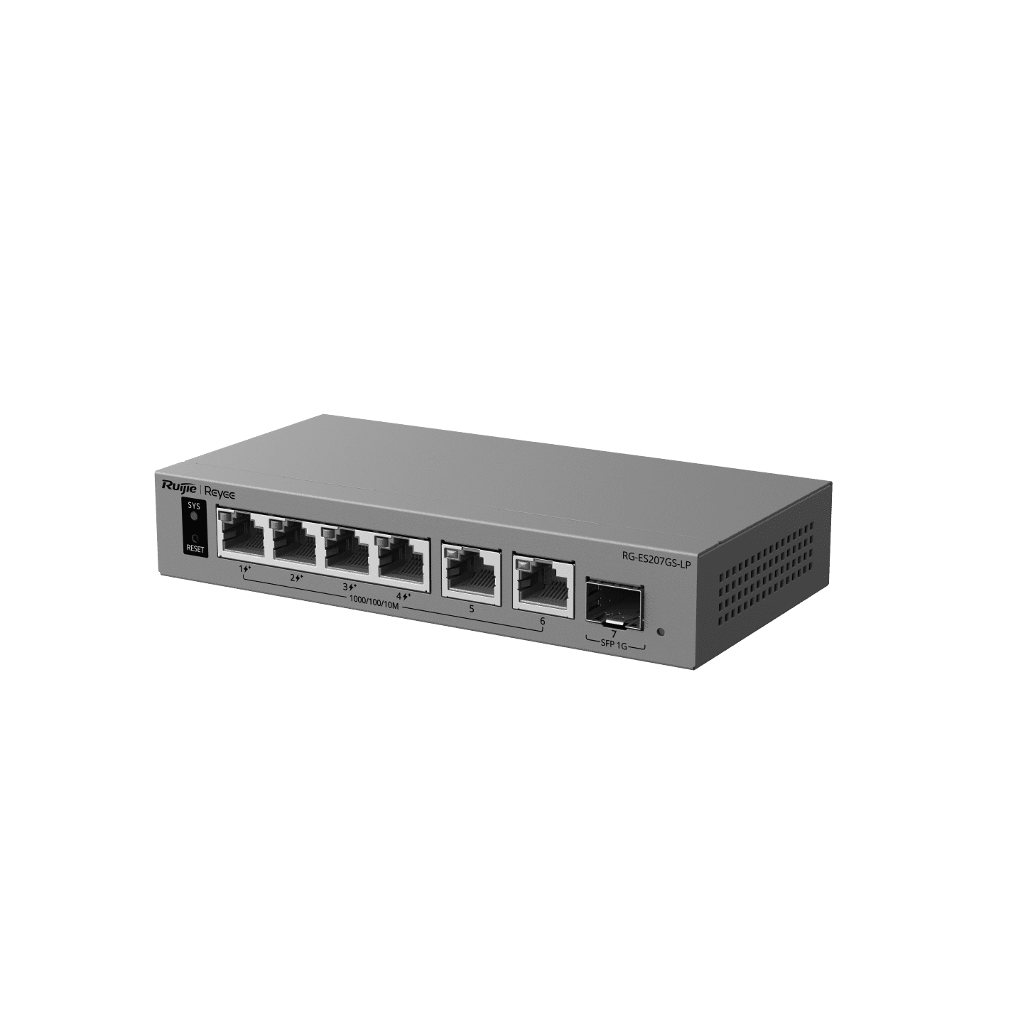 Ruijie Reyee RG-ES207GS-LP managed PoE switch product view 4