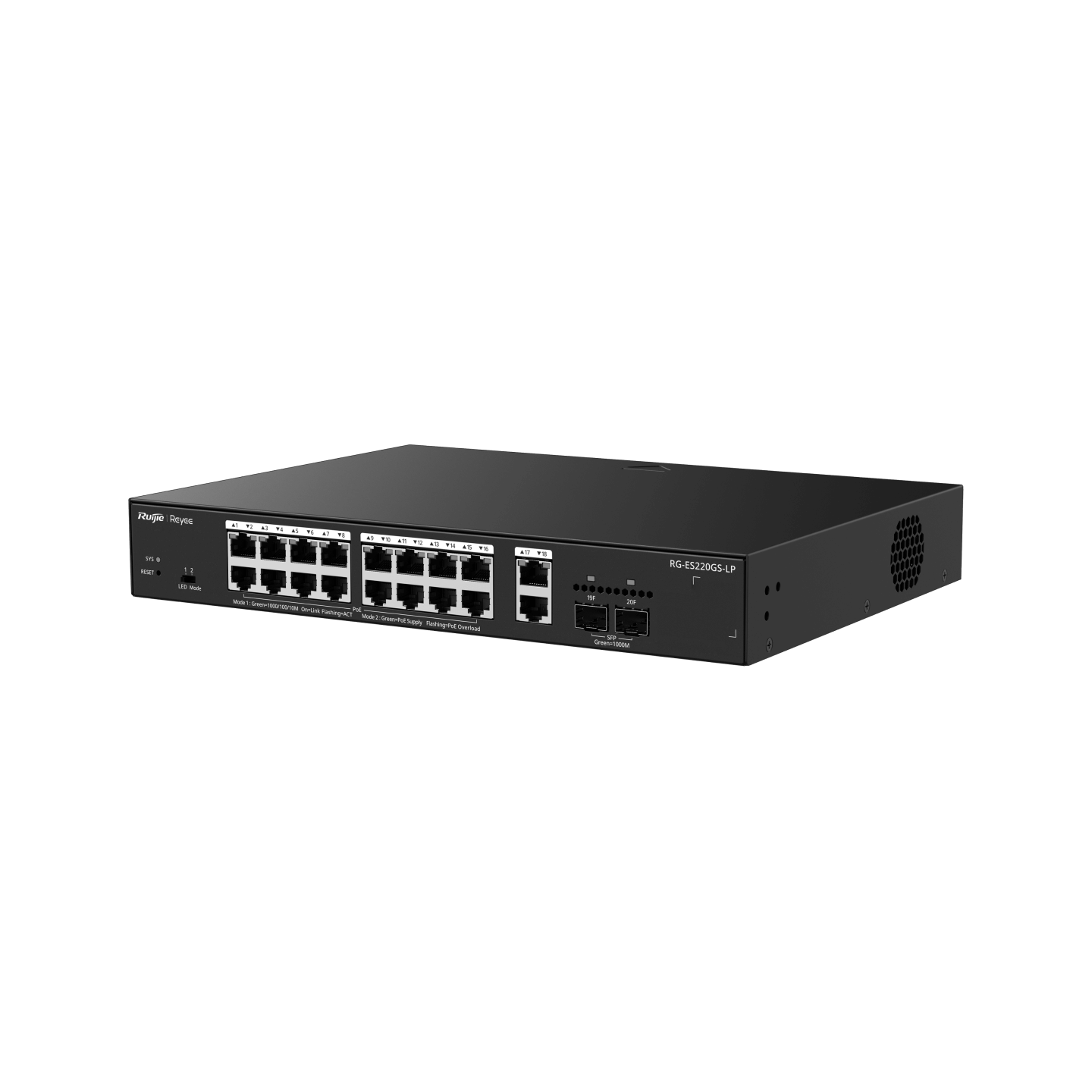 Ruijie Reyee RG-ES220GS-LP, 20-Port Gigabit Smart Cloud Managed PoE Switch - Image 2