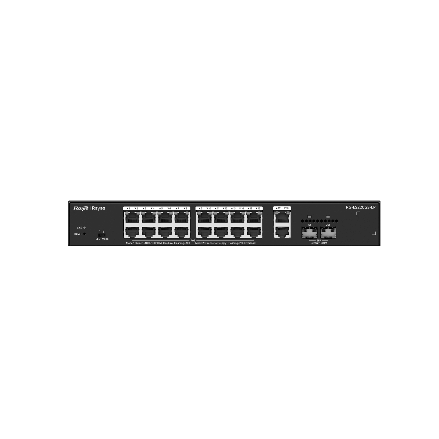 Ruijie Reyee RG-ES220GS-LP, 20-Port Gigabit Smart Cloud Managed PoE Switch - Image 4
